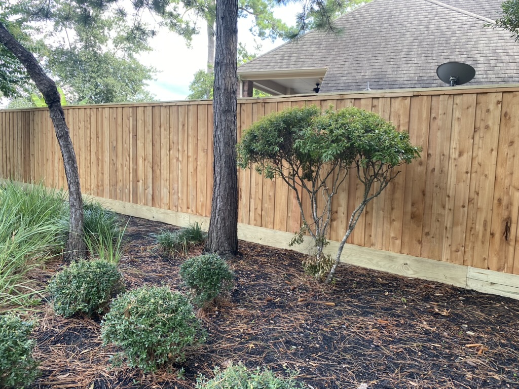 Board-on-Board Cedar Fence - Lakeway