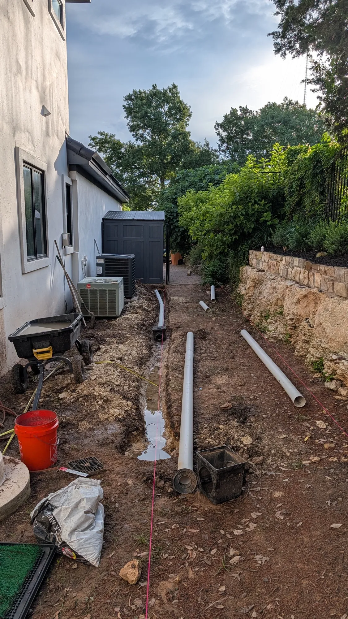Drainage Going In — West Lake Hills