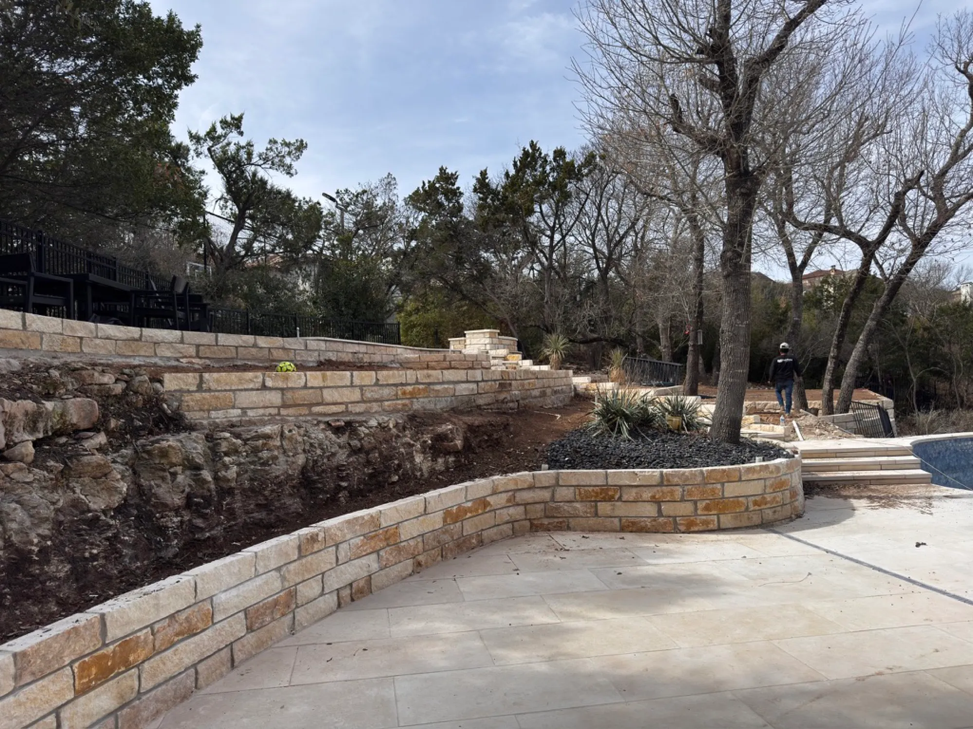 Cut Limestone Terrace — West Lake Hills