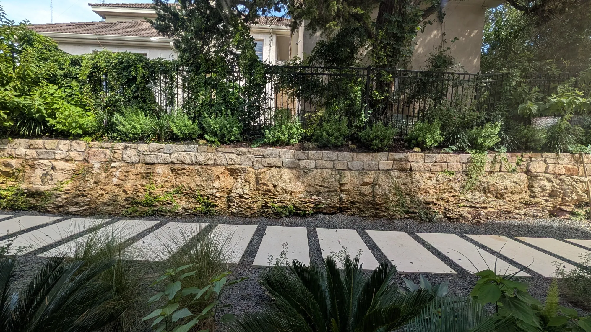 Cut Stone Set in Gravel — West Lake Hills