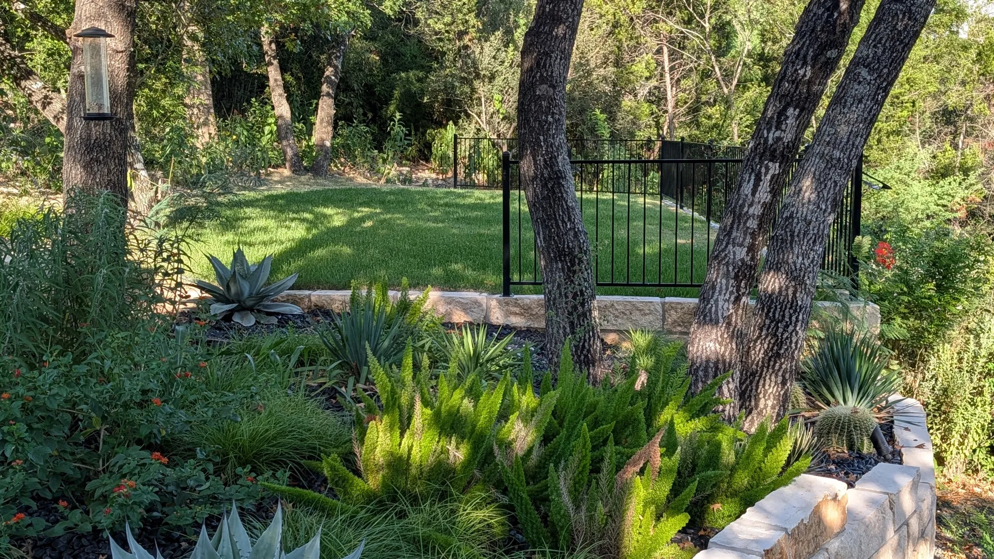 Terraced Beds &amp; Lawn Panel — West Lake Hills