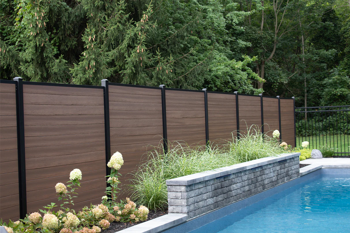 Composite fence installation