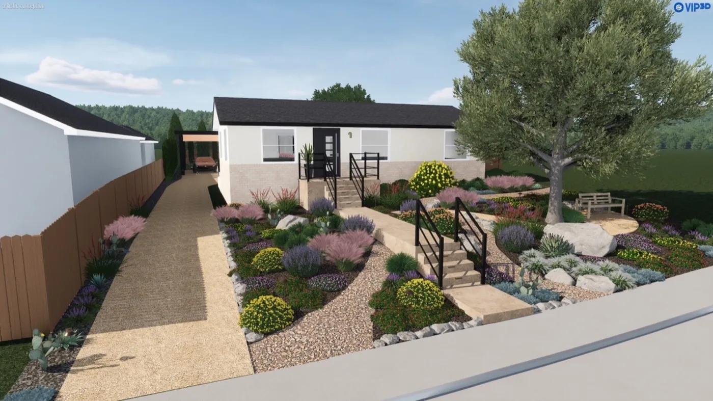 Front Yard Xeriscape — Design Studio