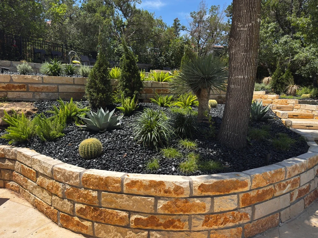 Completed backyard transformation — West Austin, TX