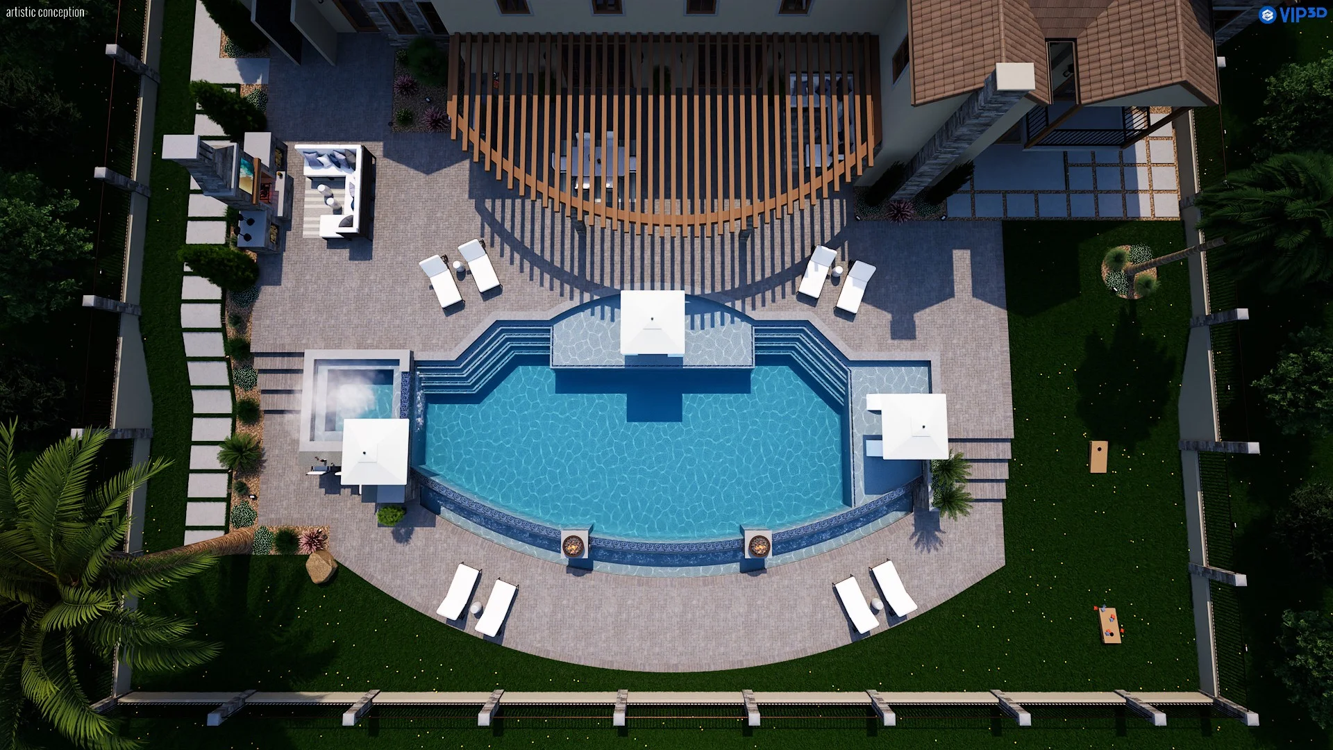 Landscape design plan for an Austin property