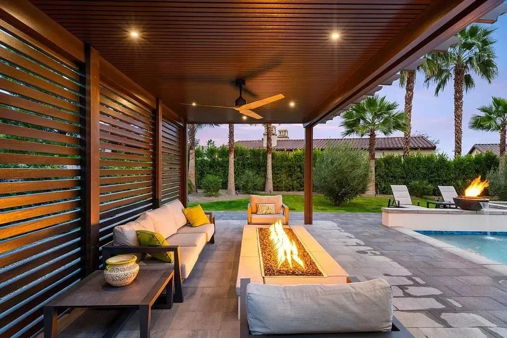 Patio cover with integrated lighting — Bee Cave