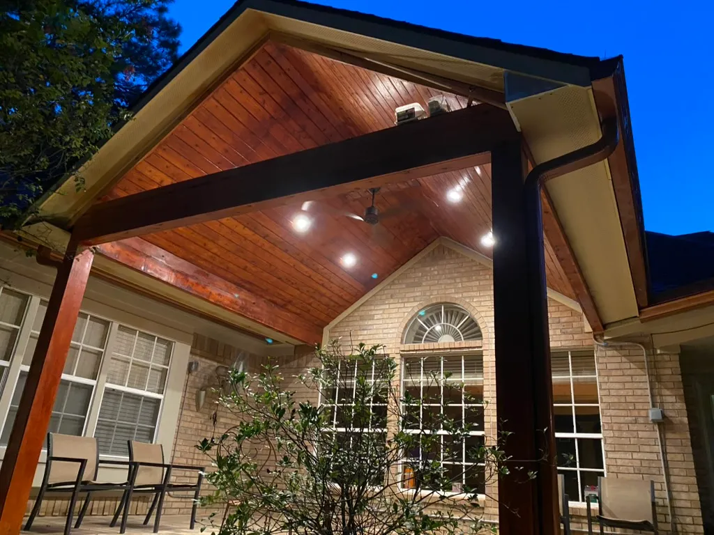 Patio cover with tongue and groove ceiling — Steiner Ranch