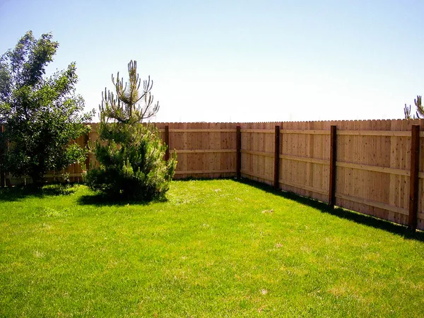 Traditional cedar privacy fence
