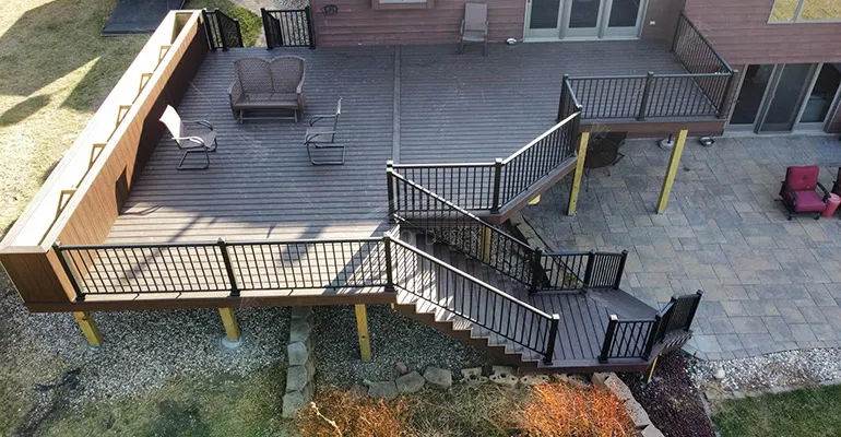 Second story cedar deck — Austin