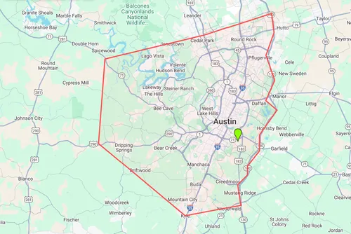 Fairfield Innovations service area map
