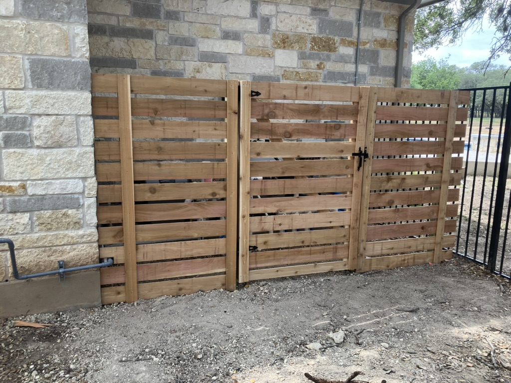 Slatted Horizontal Fence - Tarrytown