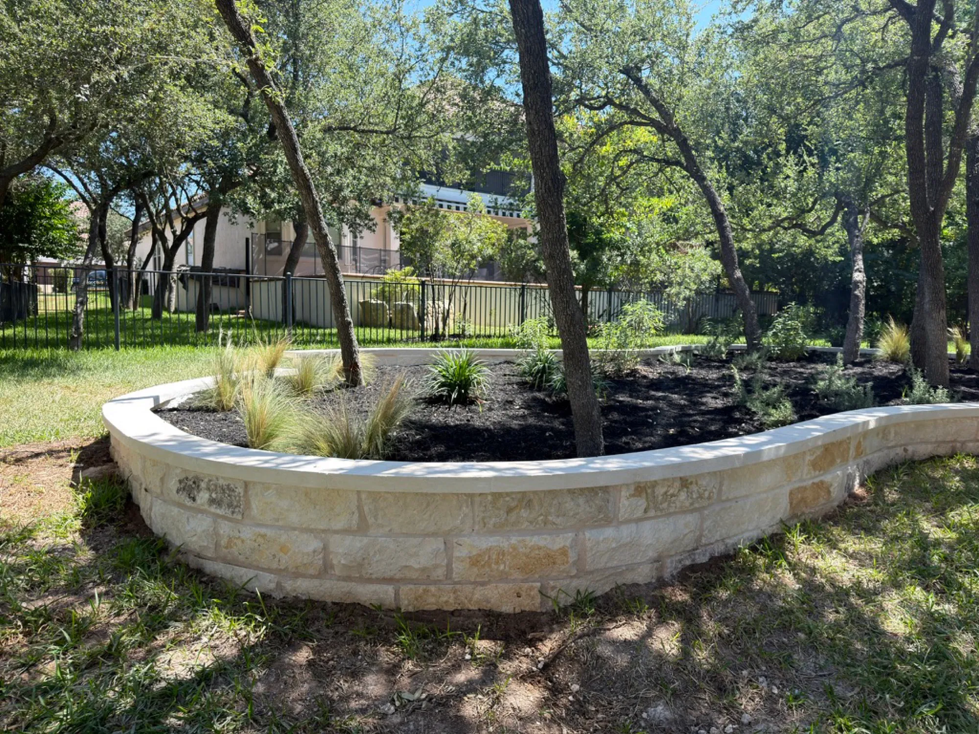 Island Bed, Freshly Planted — Spillman Ranch