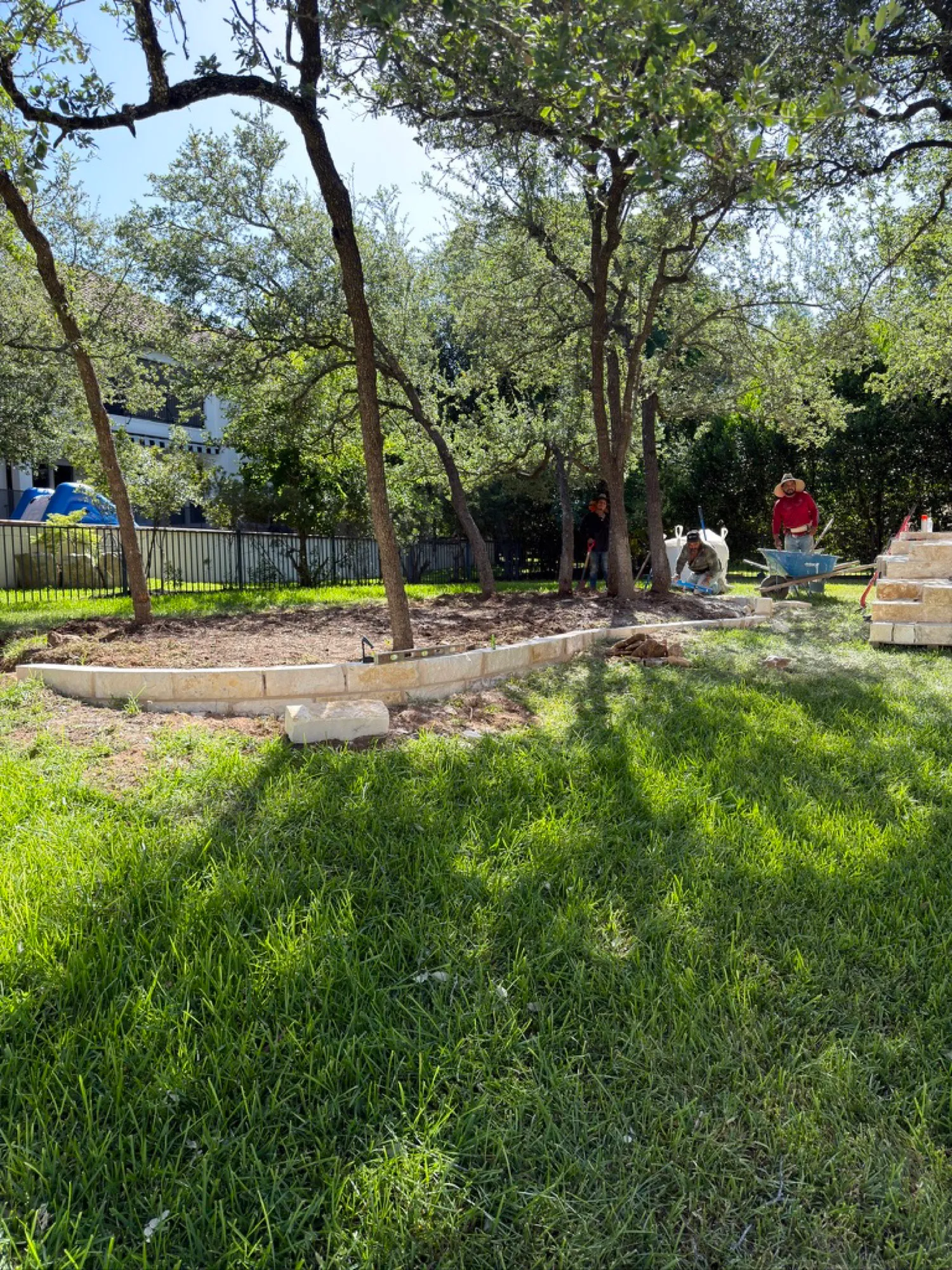 Bed Wall Around the Oaks — Spillman Ranch