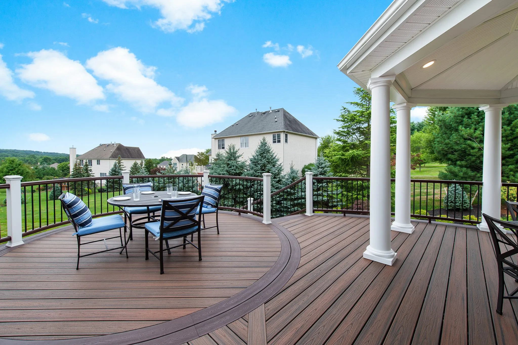 Composite deck installation