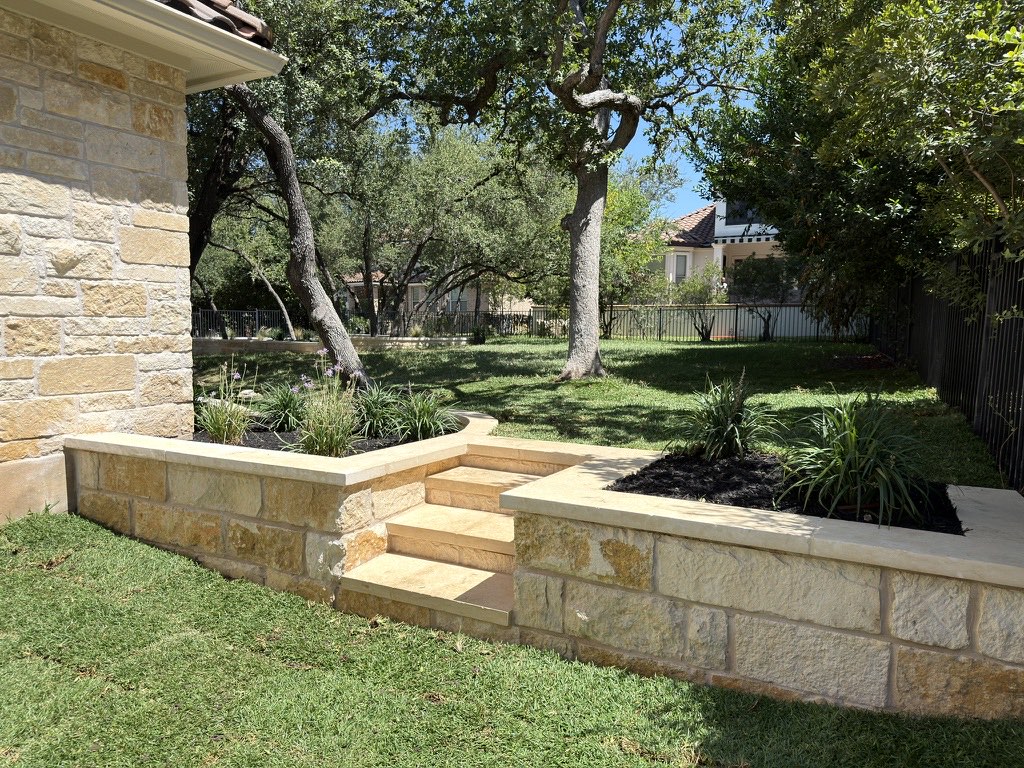 The corner bed as built