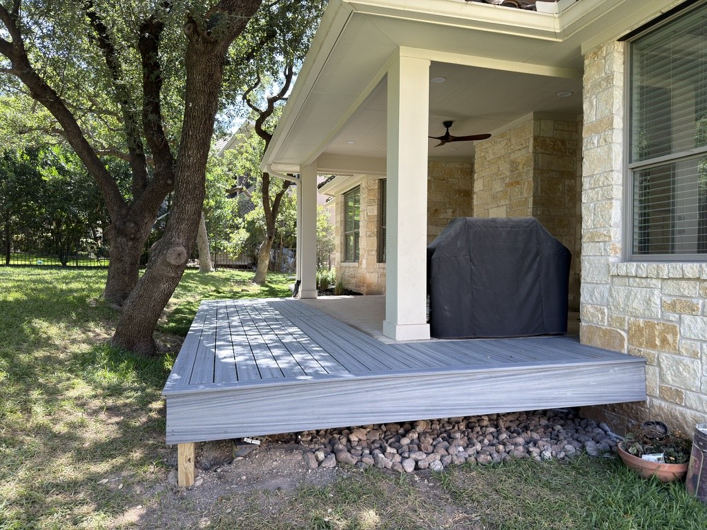 The deck as built