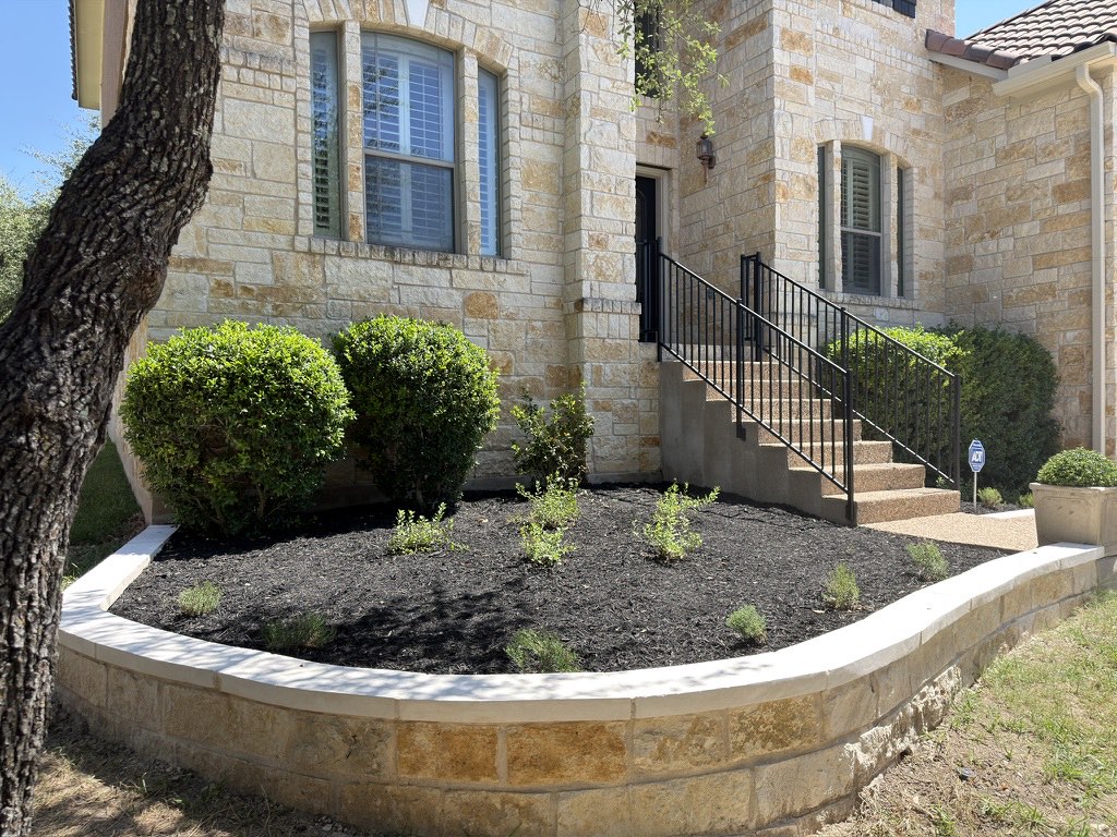 The front entry as built